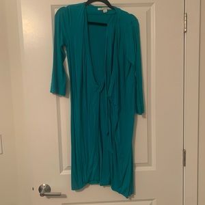 Teal Diane Von Furstenberg wrap dress